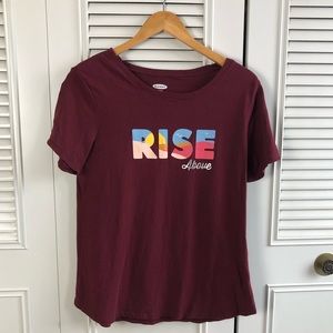**CLOSING BUY ONE GET ONE** Old Navy Rise Above Graphic Tee Inspirational